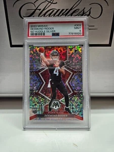 2022 Panini Mosaic RC Desmond Ridder #303 SP Silver No Huddle Prizm PSA 9 - Picture 1 of 3