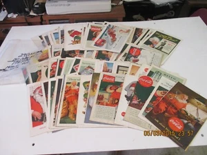 179 COKE COLA ADS 150 ads 29 SANTA CLAUS 1930 to 1960 national geos-----1 - Picture 1 of 1