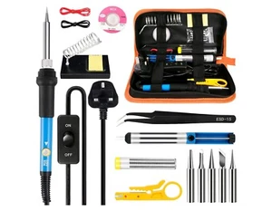 Soldering Iron Kit 80W LCD Adjustable Temperature 180-520 C Electric Welding... - Picture 1 of 7