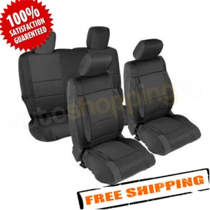 Smittybilt 471501 Black Front & Rear Seat Cover for 2013-2018 Wrangler JK 2-Door - Picture 1 of 4