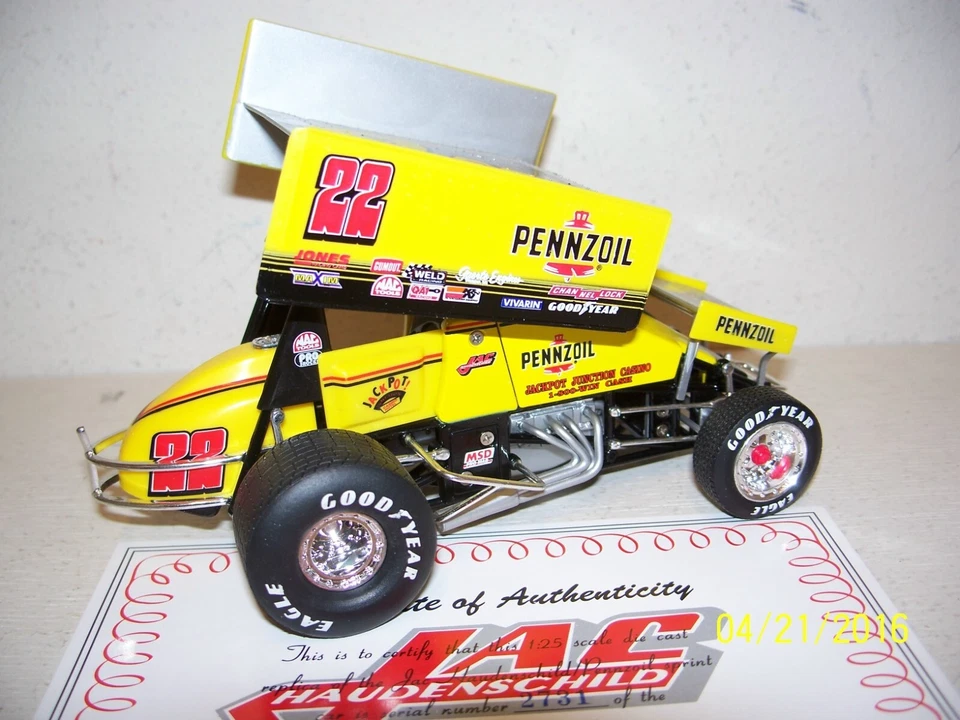 JAC HAUDENSCHILD  1/25 #22 PENNZOIL Sprint Car GMP 1996    6TH RELEASE - Image 1 of 1