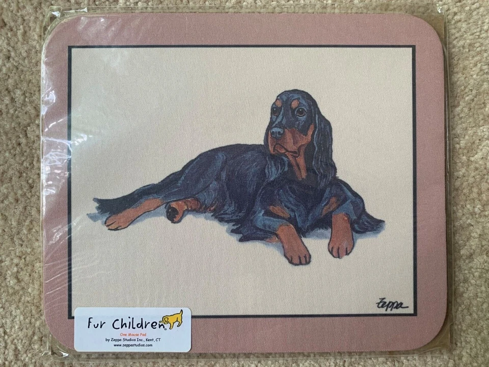 SOLO QUEDA 1 - Nueva almohadilla antideslizante para ratón Gordon Setter perro sobre fondo beige liso Foto 1 de 1