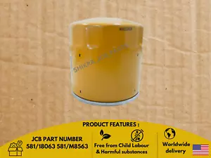 JCB BACKHOE - TRANSMISSION OIL FILTER (PART NO. 581/18063 581/M8563) - Picture 1 of 13