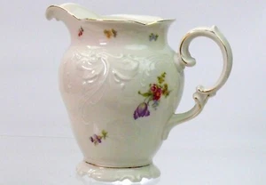 Antik KPM Friederike Germany ~ Porzellan Blumen Milchkännchen - Bild 1 von 7