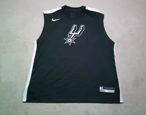 San Antonio Spurs Sochan Practice Jersey Mens Large Black Nike Player Issue Used - Picture 1 of 8