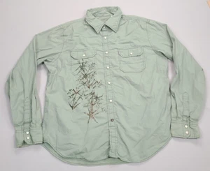 Guess Shirt Adult Extra Large Green Button Up Mariciano Casual Comfort Mens - Picture 1 of 7