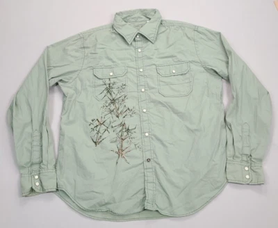 Guess Shirt Adult Extra Large Green Button Up Mariciano Casual Comfort Mens - Image 1 of 4