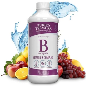 Complejo completo de vitamina B Buried Treasure Liquid B, 16,54 fl oz (496 ml) - Imagen 1 de 6