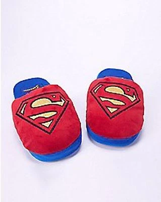 Zapatillas cálidas y de peluche con logotipo de Superman de DC COMICS TALLA MEDIANA Foto 1 de 2