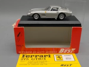 Modellini auto 1:43 Best Model Ferrari 275 GTB/4 Le Mans 1966 argento in confezione originale - Foto 1 di 13