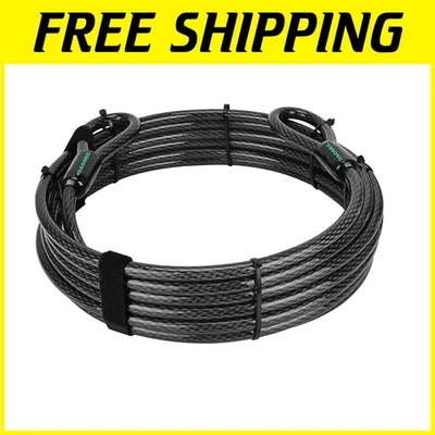 Flexible Braided Steel Cable with Looped Ends - Image 1 of 4