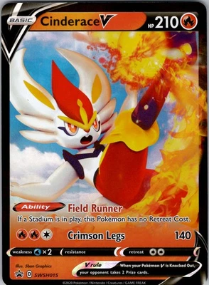 Cinderace V Promo SWSH: Sword & Shield Promo Cards SWSH015 NM Holo - Image 1 of 2