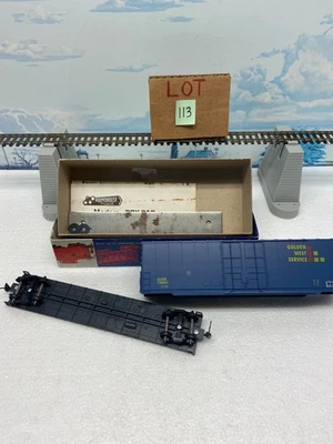 KIT HO ROUNDHOUSE ~ 50’ HIGH CUBE PLUG DOOR BOXCAR ~ SERVICIO GOLDEN WEST ~ NOS Foto 1 de 4