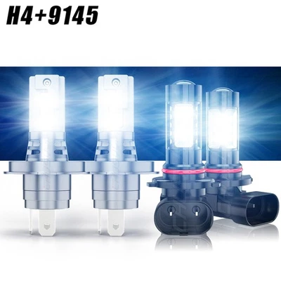 Farol de neblina branco H4+9145 combo 4x combo para Mitsubishi Montero 2001-2006 - Imagem 1 de 4