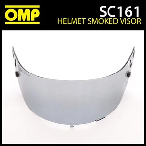 SC161 OMP Dark Smoked Visier passend für OMP SC785E GP8 Evo Helm & KJ8 SC790E UVP 69£ - Bild 1 von 2