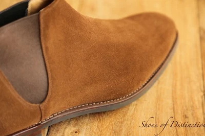 Crockett & Jones Cranton Brown Suede Chelsea Boots Shoes Mens UK 9 E US 10 EU 43 - Image 1 of 4