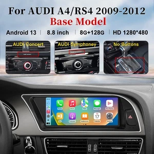8.8" Wireless Carplay Touchscreen GPS Android Headunit for Audi A4/RS4 2009-2012 - Bild 1 von 12