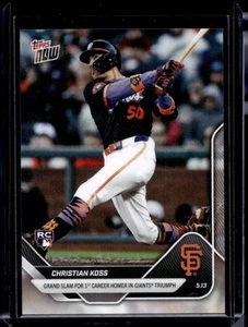 2025 Topps Now #175 Christian Koss Base Card (Qty) RC Rookie - Picture 1 of 2