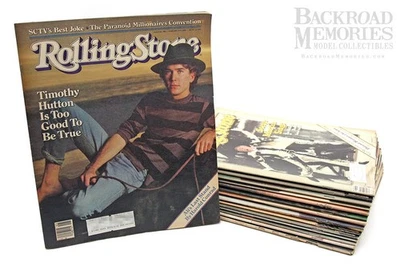 Lot of 1982 (Incomplete) "Rolling Stone" Magazines w/Binder (15), Straight Arrow Foto 1 de 4
