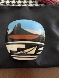 navajo keramik vase signiert vintage von 1993 - Bild 1 von 6