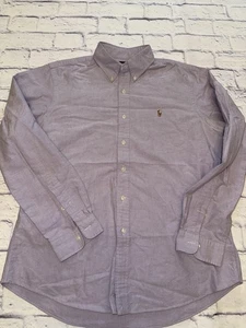 Ralph Lauren camicia abito Oxford grande manica lunga lavanda - Foto 1 di 8