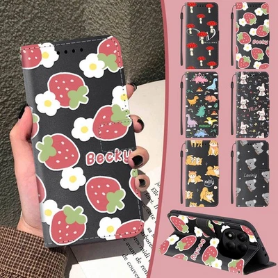 Cartoon Leather Cover For Xiaomi 14 Ultra Redmi Note 12S 13 14 Phone Case Custom - Image 1 of 4