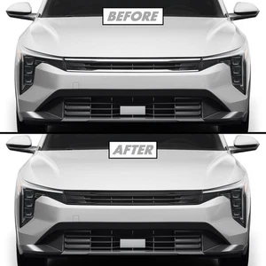 Chrome Delete Blackout Vinyl for 2025+ Kia K4 Grill Trim - Foto 1 di 5