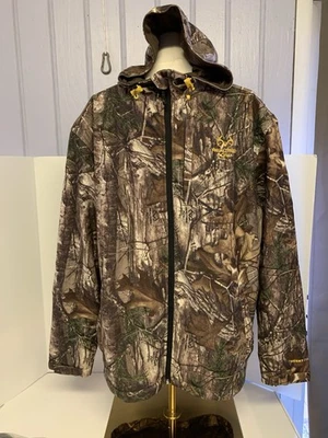 Realtree XTRA Camouflage Hunting Jacket W/hood,Size Large,  Scent Factor. - Image 1 of 4
