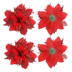 24pz Accessorio Natalizio Decorazione Albero Fiore Artificiale - Foto 1 di 12