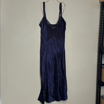 Maxi Vestido Sin Mangas Vintage Victoria's Secret Púrpura Talla Grande Foto 1 de 4