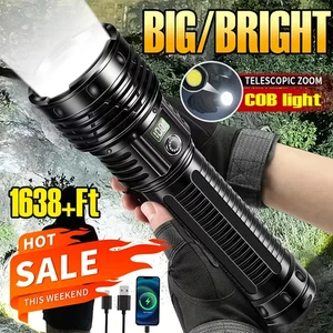 Nuevas Linternas LED Más Potentes Linterna Táctica Recargable, Largo Alcance S - Imagen 1 de 11