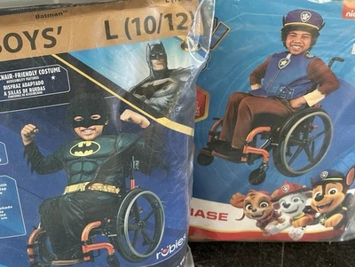 LOT of 7 Costumes Boys Batman Paw Patrol Costume Wheelchair Friendly 6 7 8 10 12 - Image 1 of 4