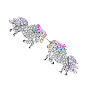 1 Pair Colorful Unicorn Earrings Stylish Accessories Casual Jewelry - Picture 1 of 11