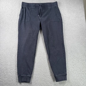 Pantaloni LL Bean donna L blu felpa ultra morbida coulisse joggers pull on lounge - Foto 1 di 12