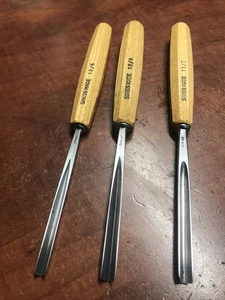3x neue Original PFEIL "Swiss Made" 12/6, 12/8 & 11/7 V-Trennmeißel - Bild 1 von 14
