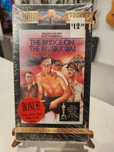 VINTAGE NEW SEALED 2 VHS Set ** The Bridge on the River Kwai  &  Oscars Special - Picture 1 of 3