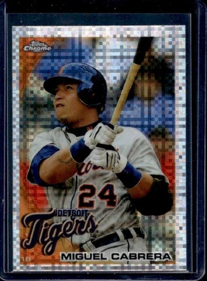 2010 Topps Chrome Miguel Cabrera X Fractors #156 Tigers - Image 1 of 2