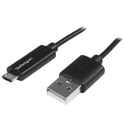 Startech 1m 3 Ft Micro-usb Cable With Led Charging Light - M/m - Usb To Micro - Image 1 of 4