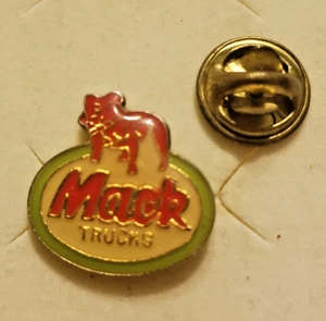 Vintage Mack Truck Bulldog Logo Trucker Hat Lapel Pin Enamel Metal Pinback - Picture 1 of 2