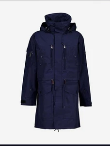 £1099 RRP RLX Ralph Lauren Hooded Parka Coat M Navy Blue New with Tags Men's - Picture 1 of 9