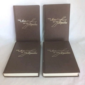 ✝️ The Acts of the Apostles by Oliver B Greene Set Volumes 1-4 Gospel Hour Lot - Foto 1 di 8