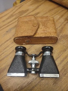 Vintage 1940s Ofuna Theatre Binoculars 3x10 & Leather Case  “made In Japan" - Picture 1 of 4