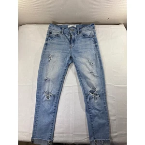 Kancan Los Angeles Distressed Skinny Jeans Damen Gr. 27 helle Waschung - Bild 1 von 6