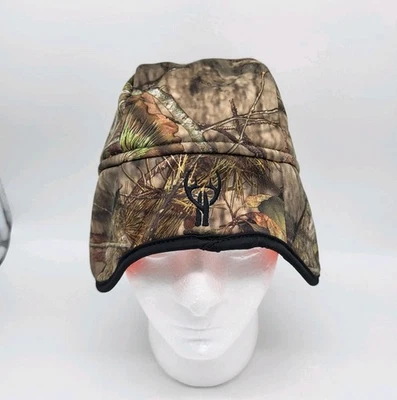 Huntworth Men's Camouflage Blaze Orange Fleece Lined Beanie One Size Hat Hunting - Image 1 of 4