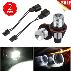2x LED Angel Eyes Standlicht Scheinwerfer für BMW E87 E60 E61 E63 E64 E65 E66 X5 - Afbeelding 1 van 12