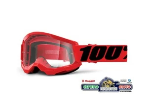Panel Gafas Enmascarar Enduro Cross 100% Strata 2 Red Transparente Goggle - Imagen 1 de 1