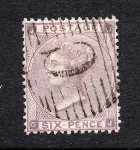 used Abroad SG 84 / Z98 - 6d Lilac 1862 pl 3- with fine C Constantinople cancel - Picture 1 of 3