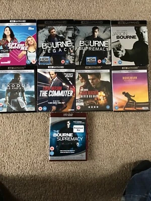  The Commuter 4K+ Jason bourne, supremacy, legacy, +Jack reacher 4K and 4more - Image 1 of 3
