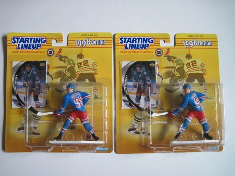2 Wayne Gretzky New York Rangers Starting Lineup Action Figures NHL NIB NIP 1998 Cover