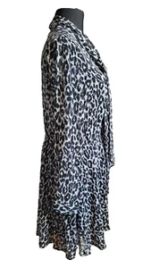 Pussy Bow Dress 18 Lined Chiffon Versatile Black White BNWT Y2K - Picture 1 of 17